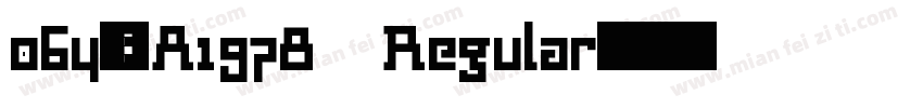 064-CA1978 Regular字体转换